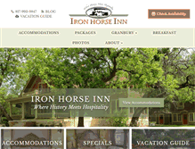 Tablet Screenshot of ironhorsebb.com